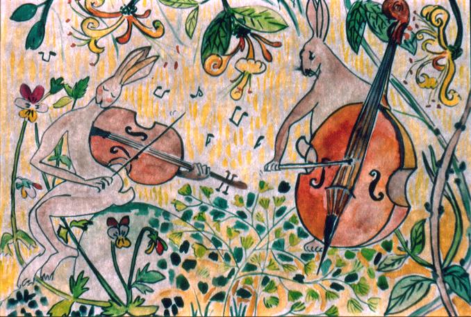 Lapins violons